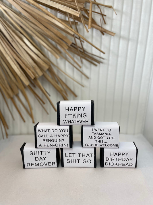 Wrapped Soaps with Sayings