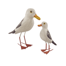 Load image into Gallery viewer, Wooden Seagulls